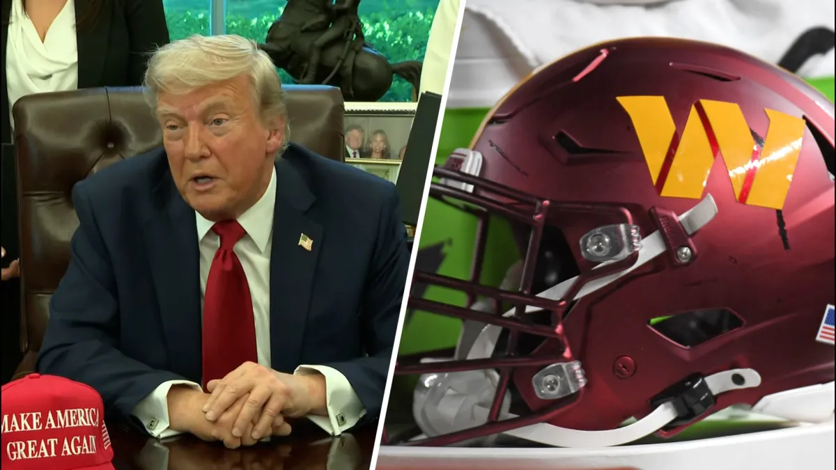 Trump Threatens Washington Stadium Deal Unless NFL Team Readopts Redskins Name